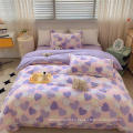 Romantic Houses bed sheet cover bedding pillowcase set